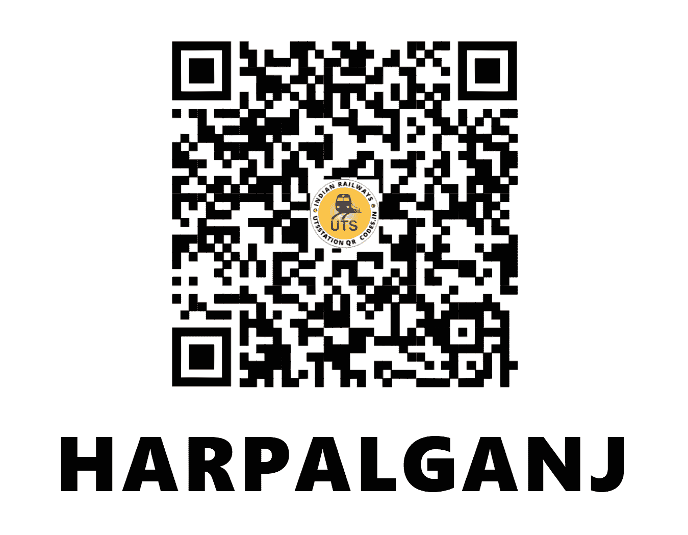 UTS QR Code for HARPALGANJ - HRPG (NR - UTTAR PRADESH)